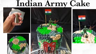 Indian Army Cake Tutorial  Army Cake  Cake For Soldier  Rasmalai cake  COD Cake camouflage Cake [upl. by Farrington563]