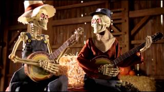 Dueling Animated Banjo Skeletons  Grandin Road [upl. by Atirak]