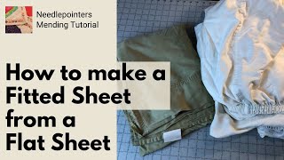 How to Make a Fitted Sheet from a Flat Sheet [upl. by Menon958]