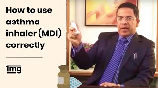 How To Use Asthma Inhaler MDI By Dr Vikram Jaggi  1mg [upl. by Eelydnarb]