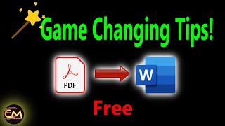 Effortlessly Convert PDFs to Word Game Changing Tips pdftoword [upl. by Irodim321]