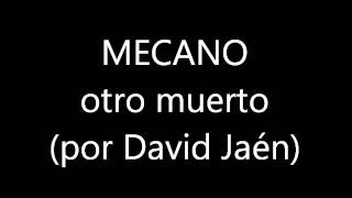 MECANO  Otro muerto instrum por David Jaen [upl. by Cirone]