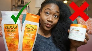 CANTU SHEA BUTTER SHAMPOO  CONDITIONER  INTENSIVE REPAIR MASQUE amp LEAVE IN CONDITIONER REVIEW [upl. by Yanaj]