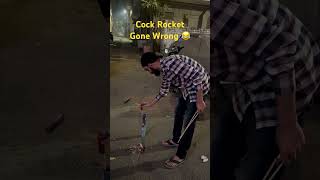 Rocket Went Wrong crackers diwali firecracker shorts shortsfeed viral trendingshorts funny [upl. by Acimak665]