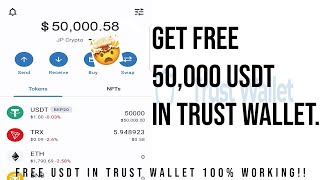 How to hack 50000 USDT in trust wallet Get free 50000 USDT [upl. by Eelyah997]