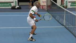 Mansour Bahrami Michael Stich Fabrice Santoro Henri Leconte Great Entertainment Metz France 2012 [upl. by Aliab988]