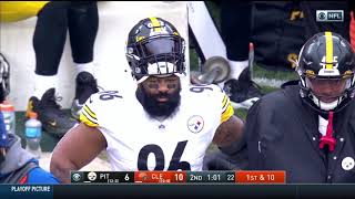 2 Steelers players fight on the sideline [upl. by Uamak]