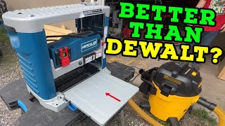 Harbor Freight Hercules Planer Thickness Planer Review [upl. by Dnanidref633]