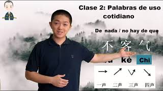 Aprender Chino gratis y fácil Estudiar chino principiantes Clase 2 Palabras de uso cotidiano [upl. by Bethany976]