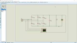 Funcionamiento de un rectificador trifásico en Proteus [upl. by Trimble]