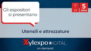 Xylexpo Digital 2024 Gli espositori di Xylexpo si presentano utensili e attrezzature [upl. by Hanni]