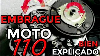 EMBRAGUE moto 110 Zanella ZB Desarme y armado [upl. by Esojnauj857]