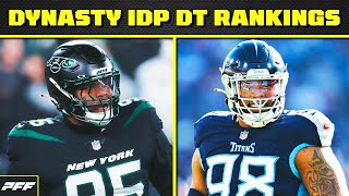 2024 Dynasty IDP Defensive Tackle Rankings  PFF Fantasy Podcast [upl. by Ardnoik]