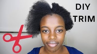 How To Trim Short 4C Natural Hair At Home [upl. by Debby]