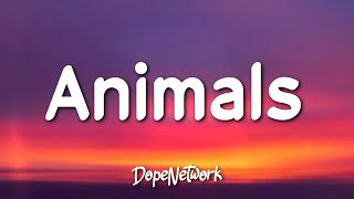 Maroon 5  Animals Lyrics [upl. by Ennylyak]