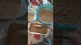 Step 3 Samhain bread Barmbrack filling tins and baking time [upl. by Etnud]