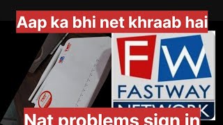 If you are also using the internet watch this video for the problem of fastway net netplus [upl. by Nedlog]