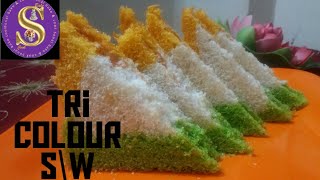 Tricolour sandwich Recipe  Bread sandwich Tiranga Sandwich sonalbakeampcook [upl. by Romelle703]