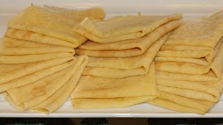 Домашние Блины Блинчики  Просто Вкусно и Быстро Tasty Crepes Recipe [upl. by Yleik]