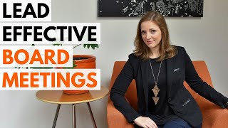 Leading Effective Nonprofit Board Meetings 7 Tips [upl. by Olpe131]