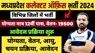 मप्र कलेक्टर ऑफ़िस भर्ती 2024  Mp Collector Office Vacancy 2024  Mp New Vacancy 2024  Mp Vacancy [upl. by Aehsat869]