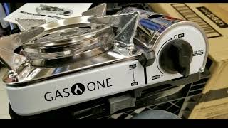 GasOne GS800 Mini Butane Camping Stove 20 [upl. by Eryt]