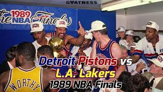 Detroit Pistons vs LA Lakers 1989 NBA Finals [upl. by Gahan]