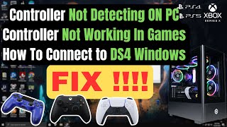 Controller Not Working On PC FIX amp How To Connect Controller To DS4Windows controllerfixds4windows [upl. by Meirrak101]