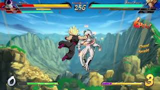 Practice with new mains sbroly frieza vs lvl 90 bots [upl. by Iruj]