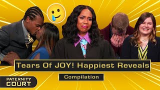 Tears Of JOY Happiest Reveals On Paternity Court Compilation  Paternity Court [upl. by Rick232]