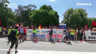 Manifestación antifranquista en el Valle de los Caídos [upl. by Barbabas]