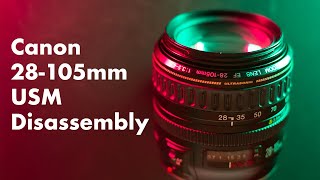 Canon 28105mm USM  Disassembly [upl. by Alebasi]