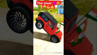 Mahindra Thar new stunt in Indian cars Simulator 3D gamegame thar shots stunt [upl. by Einre]