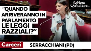 Carceri Serracchiani contro la maggioranza quotQuando arriveranno le leggi razziali in Parlamentoquot [upl. by Dorri361]