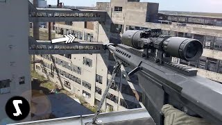 Highrise Rooftop Sniper Mission Barrett 50 Cal [upl. by Bibby]