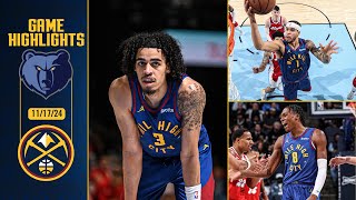 Denver Nuggets vs Memphis Grizzlies Full Game Highlights 📺  111724 [upl. by Atinniuq]