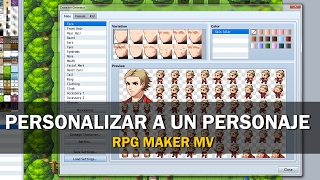 RPG Maker MV  Tutorial en Español 4  Personalizar a un personaje [upl. by Idnod]