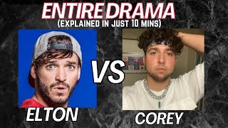 Entire Elton amp Corey Drama explained in just 10 mins OvernightItsCoreyScherer overnight [upl. by Nedra18]