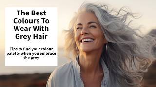 The Best Colours To Wear With Grey Hair  Over 60 colour analysis  Best Clothes With Grey Hair [upl. by Diane]