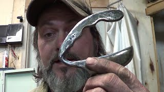 Blacksmithing  Forging A Titanium Skinning Knife [upl. by Bradlee]