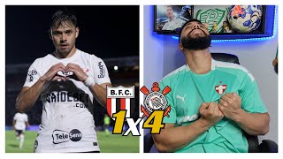 REACT BOTAFOGO SP 1X4 CORINTHIANS ROMERO FAZ 2 YURI MARCA MAIS UM E TIMÃO VENCE [upl. by Shaper]