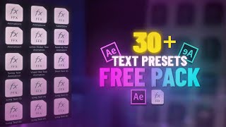 text animation free presets after effect  after effects text animation tutorial [upl. by Thomasina1]