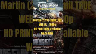 Martin 2024 Tamil TRUE WEBDL  1080p HD PRINT NOW AVAILABLE WACH NOW amp subscribe NOW CHANNEL⚡⚡ [upl. by Aihsenod252]