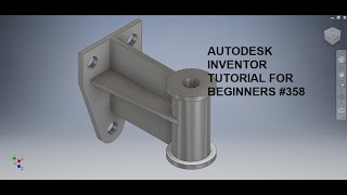 Autodesk Inventor 3d drawing Tutorial 358  Inventor Drawing tutorial for beginners  3dCad Basic [upl. by Iaoh]