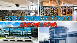 ESSEC Business School Campus Tour  Study in France [upl. by Morlee932]