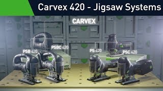 The new Festool Carvex 420 Jigsaw  the best jigsaw technology available [upl. by Yrocaj466]