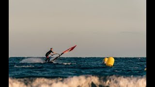 Windsurfing in rough and choppy water Rytis Vlog 05 [upl. by Harwin403]