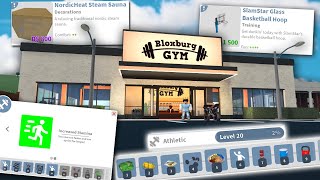 NEW BLOXBURG UPDATE NEW GYM SKILL PROGRESS FOOD GAMEPLAY AND MORE [upl. by Eittol]