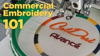 Embroidery 101  Commercial Embroidery Machines vs Consumer Models [upl. by Irehc486]