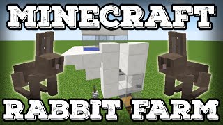 Minecraft Tutorial  Rabbit Farm  Cooked Rabbit  Rabbits FootMinecraft 18 [upl. by Aimas]